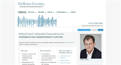 Desktop Screenshot of onhandcounsel.co.uk