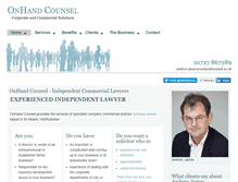 Tablet Screenshot of onhandcounsel.co.uk